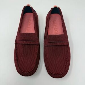 Rothy's The Driver Loafers Women's Shoes Sz 8.5 Merlot Herringbone Retail $189